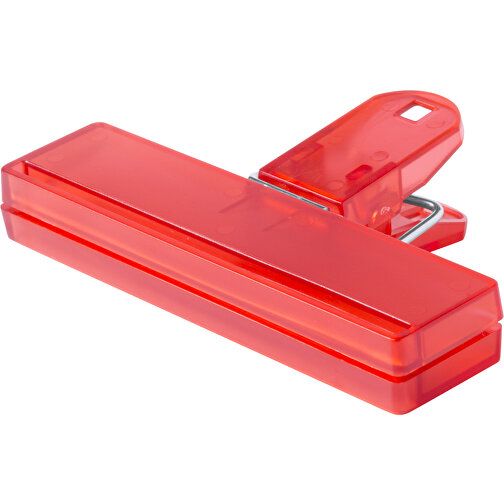 Klammer FLINT , rot, 10,00cm x 2,30cm x 6,20cm (Länge x Höhe x Breite), Bild 2