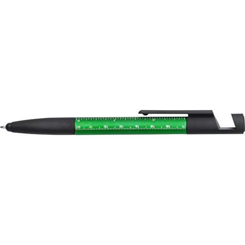 7 In 1 Kugelschreiber PAYRO , grün, 1,60cm x 1,20cm x 15,50cm (Länge x Höhe x Breite), Bild 3