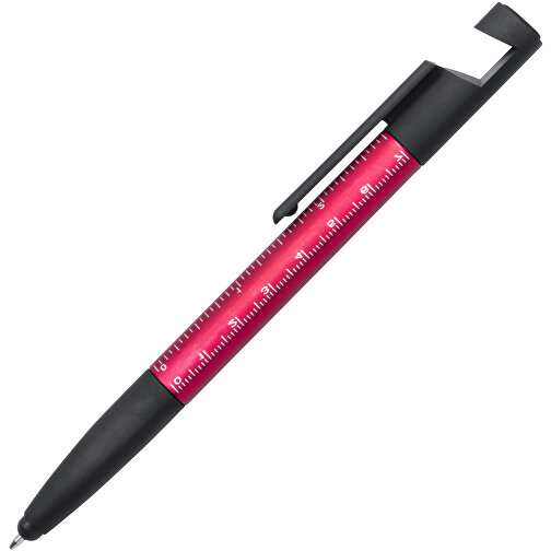 7 In 1 Kugelschreiber PAYRO , rot, 1,60cm x 1,20cm x 15,50cm (Länge x Höhe x Breite), Bild 2