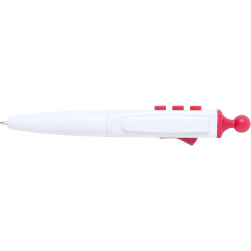 Antistress Kugelschreiber LENNOX , rot, 1,80cm x 1,80cm x 12,40cm (Länge x Höhe x Breite), Bild 3