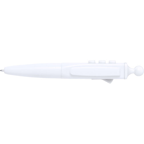 Antistress Kugelschreiber LENNOX , weiss, 1,80cm x 1,80cm x 12,40cm (Länge x Höhe x Breite), Bild 3