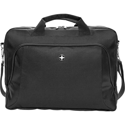 Deluxe 15” Laptop-Tasche, Schwarz , schwarz, Polyester, 6,00cm x 29,00cm (Länge x Höhe), Bild 4