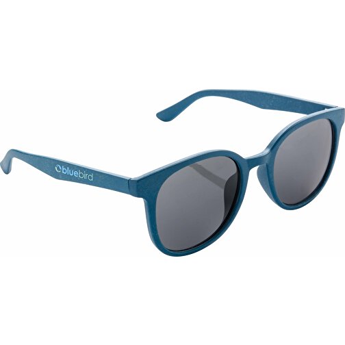 Weizenstroh Sonnenbrille, Blau , blau, Weizenstroh, 14,50cm x 5,30cm (Länge x Höhe), Bild 5