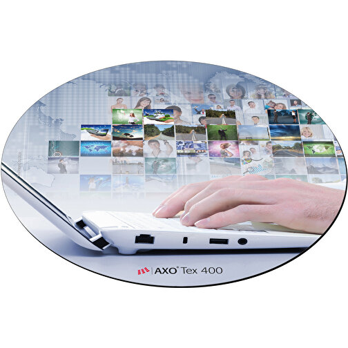 AXOPAD® Mousepad AXOTex 400, 24 x 19,5 cm ovale, 2,4 mm di spessore, Immagine 1