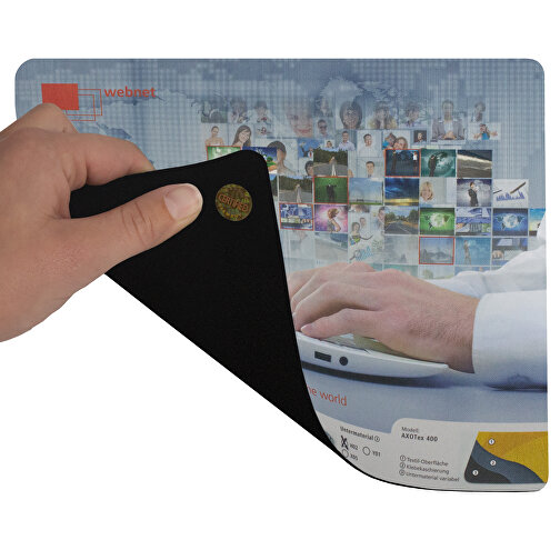 AXOPAD® Mousepad AXOTex 400, 24 x 19,5 cm oval, 2,4 mm tjockt, Bild 2