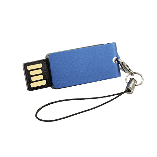 USB-Stick Turn 8GB , Promo Effects MB , blau MB , 8 GB , ABS MB , 3 - 10 MB/s MB , 3,90cm x 0,50cm x 1,50cm (Länge x Höhe x Breite), Bild 2