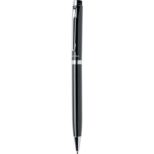Luzern Stift, Schwarz , schwarz, Edelstahl, 3,70cm x 15,50cm (Länge x Höhe), Bild 1