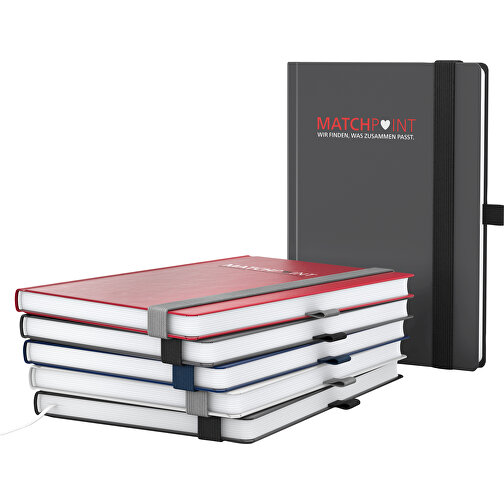 Notebook Vision-Book White A5 x.press antracit, silkscreen digital, Bild 2