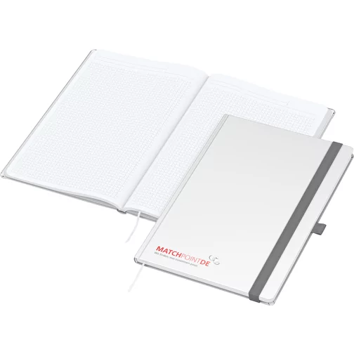 Carnet de notes Vision-Book blanc A4 x.press blanc, sérigraphie numérique, Image 1