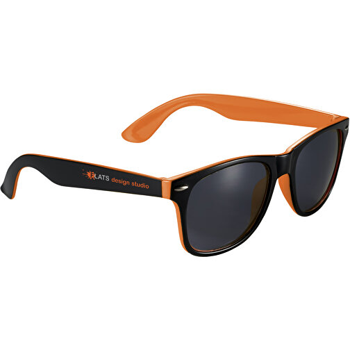 Sun Ray Sonnenbrille Mit Zweifarbigen Tönen , orange / schwarz, PC Kunststoff, 14,50cm x 5,00cm x 15,50cm (Länge x Höhe x Breite), Bild 6