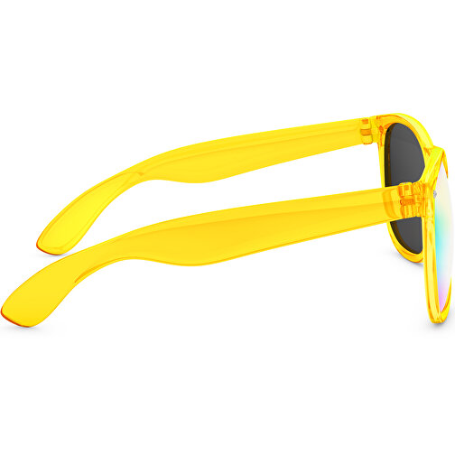 SunShine Mirror Transparent - UV 400 , Promo Effects, verspiegelt gelb transparent, Rahmen aus Polycarbonat und Glass aus AC, 14,50cm x 4,80cm x 15,00cm (Länge x Höhe x Breite), Bild 4