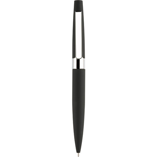 Kugelschreiber ONYX K-V Mit Geschenkverpackung , Promo Effects, schwarz, Metall gummiert, 13,50cm (Länge), Bild 2