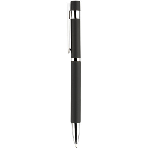 Kugelschreiber ONYX K-IX Mit Geschenkverpackung , Promo Effects, schwarz, Metall gummiert, 13,80cm (Länge), Bild 1