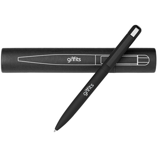 Kugelschreiber ONYX K-I Mit Geschenkverpackung , Promo Effects, schwarz, Metall gummiert, 13,80cm (Länge), Bild 6