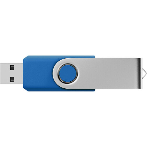 USB-Stick SWING 2.0 8 GB , Promo Effects MB , blau MB , 8 GB , Kunststoff, Metall MB , 3 - 10 MB/s MB , 5,80cm x 1,09cm x 1,90cm (Länge x Höhe x Breite), Bild 3