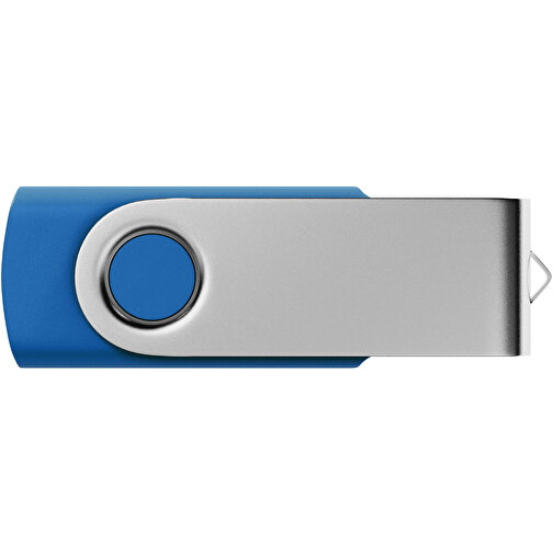 USB-Stick SWING 2.0 32 GB , Promo Effects MB , blau MB , 32 GB , Kunststoff, Metall MB , 3 - 10 MB/s MB , 5,80cm x 1,09cm x 1,90cm (Länge x Höhe x Breite), Bild 2