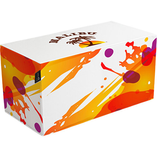 Sitzbank Cube 50x2 Inkl. 4c Digitaldruck , 40% Repreve® / 60% Polyester, 100,00cm x 50,00cm x 50,00cm (Länge x Höhe x Breite), Bild 1