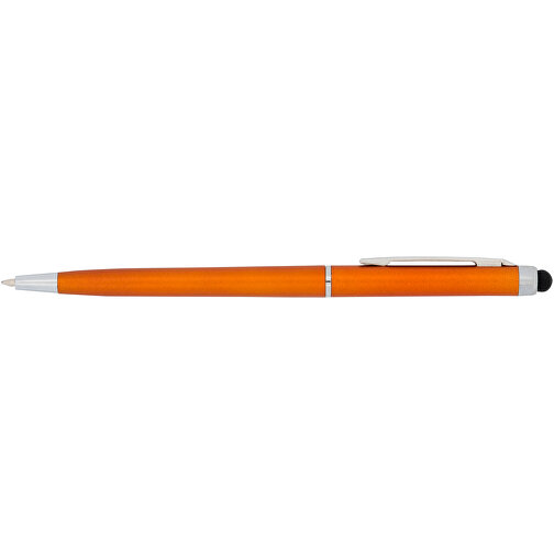 Valeria ABS Kugelschreiber Mit Stylus , orange, ABS Kunststoff, Stahl, 13,00cm (Länge), Bild 6