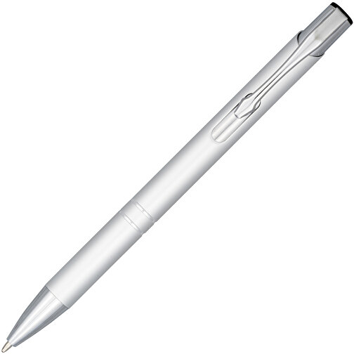 Moneta Druckkugelschreiber Aus Eloxiertem Aluminium , silber, Aluminium, ABS Kunststoff, 13,50cm (Höhe), Bild 2