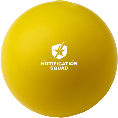 Cool Runder Antistressball , gelb, PU Kunststoffschaum, , Bild 2