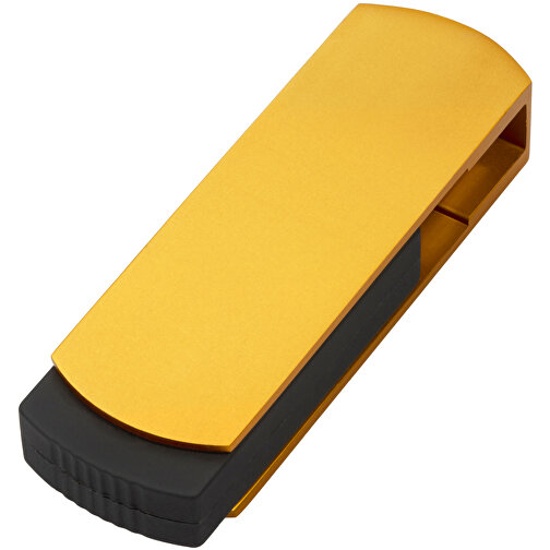 USB-Stick COVER 32GB , Promo Effects MB , gold MB , 32 GB , Kunststoff/Aluminium MB , 3 - 10 MB/s MB , 5,40cm x 0,85cm x 1,70cm (Länge x Höhe x Breite), Bild 1