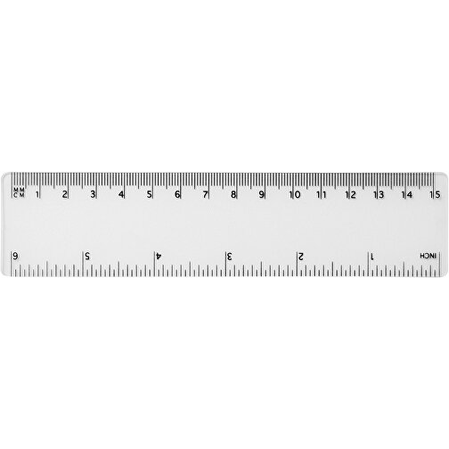 Rothko 15 Cm Kunststofflineal , transparent, PP Kunststoff, 15,90cm x 0,10cm x 3,70cm (Länge x Höhe x Breite), Bild 1
