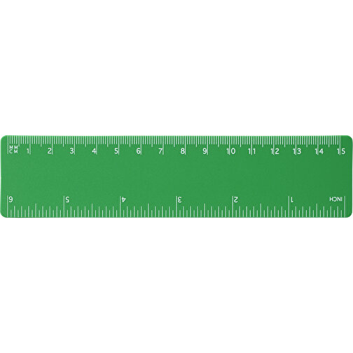Rothko 15 Cm Kunststofflineal , grün mattiert, PP Kunststoff, 15,90cm x 0,10cm x 3,70cm (Länge x Höhe x Breite), Bild 3