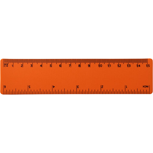 Rothko 15 Cm Kunststofflineal , orange, PP Kunststoff, 15,90cm x 0,10cm x 3,70cm (Länge x Höhe x Breite), Bild 1