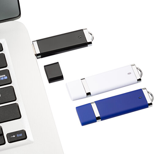 USB-Stick BASIC 32 GB , Promo Effects MB , weiss MB , 32 GB , Kunststoff MB , 3 - 10 MB/s MB , 7,40cm x 0,70cm x 2,00cm (Länge x Höhe x Breite), Bild 5