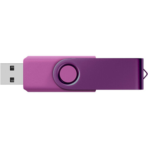 USB-Stick Swing Color 8GB , Promo Effects MB , violett MB , 8 GB , Kunststoff/ Aluminium MB , 3 - 10 MB/s MB , 5,70cm x 1,00cm x 1,90cm (Länge x Höhe x Breite), Bild 3