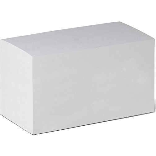 Rechteckiger Zettelblock 15x8x8.5cm , weiß, Papier, 15,00cm x 8,50cm x 8,00cm (Länge x Höhe x Breite), Bild 1