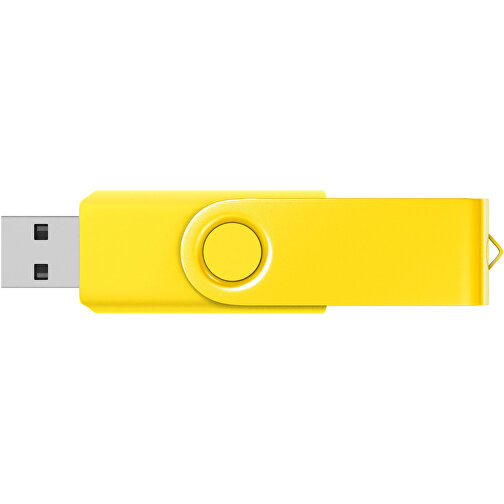 USB-Stick Swing Color 2GB , Promo Effects MB , gelb MB , 2 GB , Kunststoff/ Aluminium MB , 3 - 10 MB/s MB , 5,70cm x 1,00cm x 1,90cm (Länge x Höhe x Breite), Bild 3