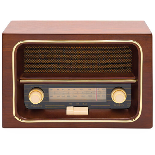 AM/ FM-Radio RECEIVER , braun, Holz, 31,20cm x 21,50cm x 14,80cm (Länge x Höhe x Breite), Bild 3