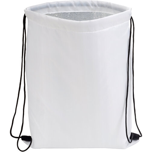 Kühlrucksack ISO COOL , weiss, 210D Polyester, 32,00cm x 42,00cm (Länge x Breite), Bild 1