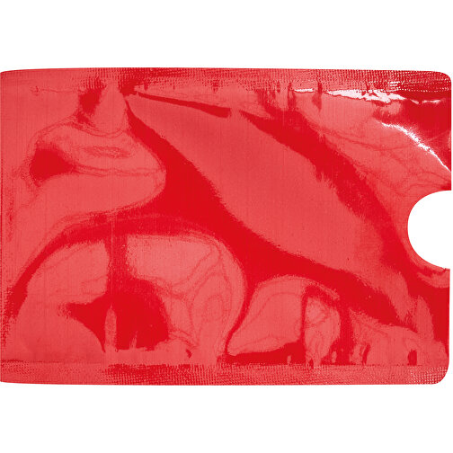 Kreditkartenhülle EASY PROTECT , rot, PET, 9,20cm x 0,30cm x 6,20cm (Länge x Höhe x Breite), Bild 2