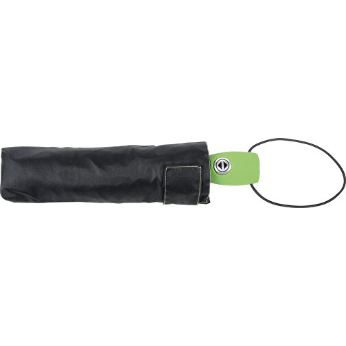 Vollautomatischer Windproof-Taschenschirm STREETLIFE , hellgrün, schwarz, Metall / Fiberglas / Polyester, , Bild 4