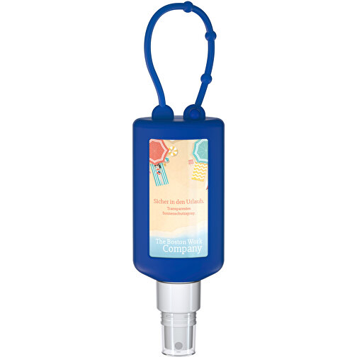 Solskyddsspray (SPF30), 50 ml Bumper blue, Body Label (R-PET), Bild 2