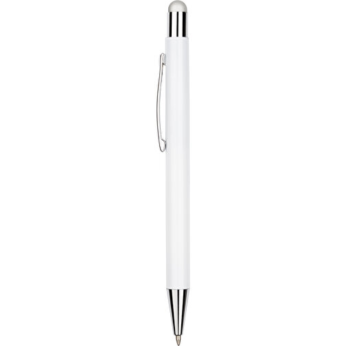 Kugelschreiber Philadelphia , Promo Effects, weiß/silber, Aluminium, 13,50cm x 0,80cm (Länge x Breite), Bild 3