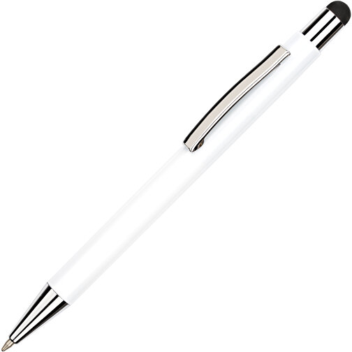 Kugelschreiber Philadelphia , Promo Effects, weiß/schwarz, Aluminium, 13,50cm x 0,80cm (Länge x Breite), Bild 6