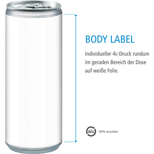 Iso Drink, Body Label , Aluminium, Folie, 5,30cm x 13,50cm x 5,30cm (Länge x Höhe x Breite), Bild 4