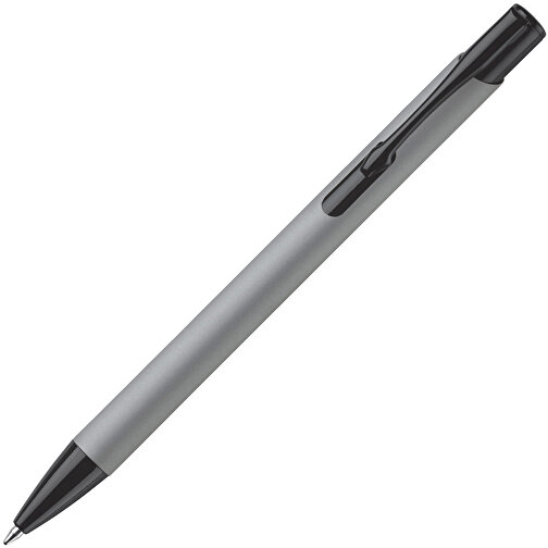Kugelschreiber Alicante Soft-Touch , grau / schwarz, Aluminium, 13,80cm (Länge), Bild 2