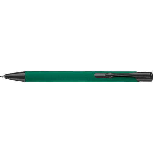 Kugelschreiber Alicante Soft-Touch , dunkelgrün / schwarz, Aluminium, 13,80cm (Länge), Bild 3