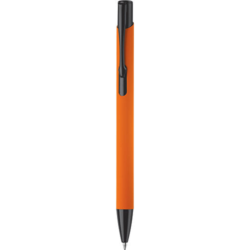 Kugelschreiber Alicante Soft-Touch , orange / schwarz, Aluminium, 13,80cm (Länge), Bild 1