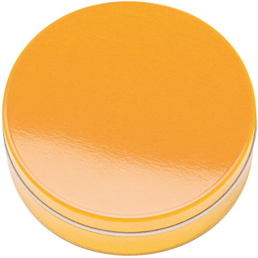 XS-Prägedose , orange-glänzend, 1,60cm (Breite), Bild 1