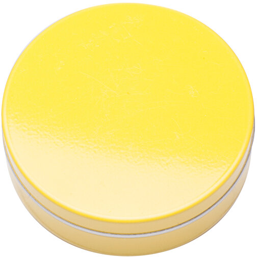 XS-Prägedose , gelb-glänzend, 1,60cm (Breite), Bild 1