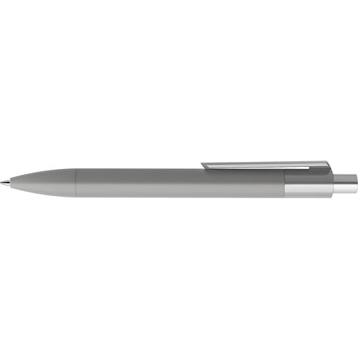 Prodir DS4 Soft Touch PRR Push Kugelschreiber , Prodir, delfingrau / silber satiniert, Kunststoff, 14,10cm x 1,40cm (Länge x Breite), Bild 5
