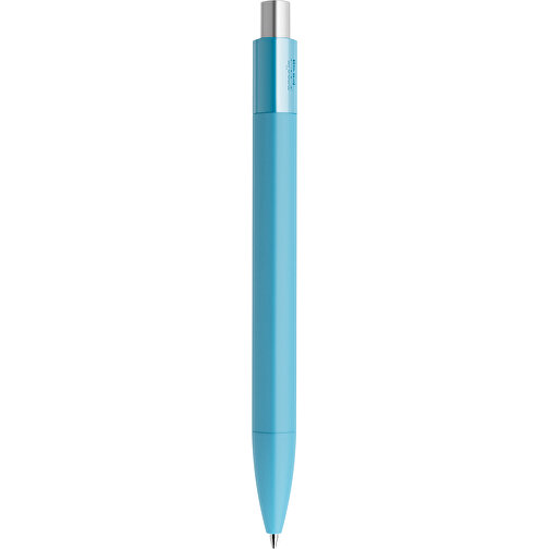 Prodir DS4 Soft Touch PRR Push Kugelschreiber , Prodir, dusty blue / silber satiniert, Kunststoff, 14,10cm x 1,40cm (Länge x Breite), Bild 3