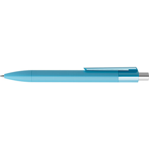 Prodir DS4 Soft Touch PRR Push Kugelschreiber , Prodir, dusty blue / silber satiniert, Kunststoff, 14,10cm x 1,40cm (Länge x Breite), Bild 5
