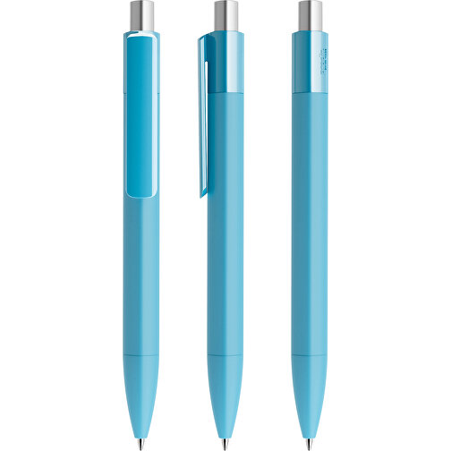 Prodir DS4 Soft Touch PRR Push Kugelschreiber , Prodir, dusty blue / silber satiniert, Kunststoff, 14,10cm x 1,40cm (Länge x Breite), Bild 6