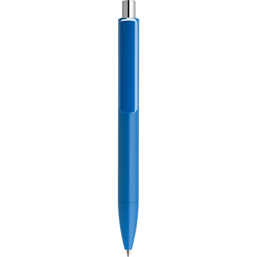 Prodir DS4 Soft Touch PRR Push Kugelschreiber , Prodir, true blue / silber poliert, Kunststoff, 14,10cm x 1,40cm (Länge x Breite), Bild 1